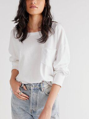🆕 FREE PEOPLE We The Free Fade Into You Tee / Ivory